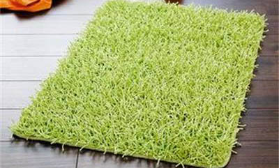 Imitação de tapete de gramado